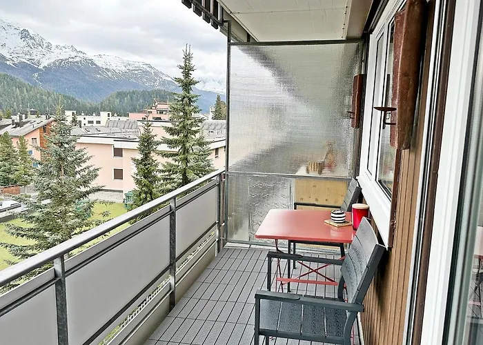 42m2 Alpenschick Mit Balkon, Ausblick, Pool - E405 Saint-Moritz